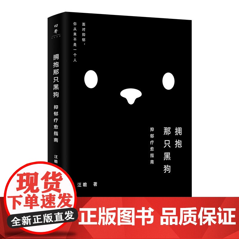 [正版]拥抱那只黑狗:抑郁疗愈指南 汪瞻著(把手给我,你不是一个人面对抑郁!心理医生与来访者“合写”疗愈之书!)