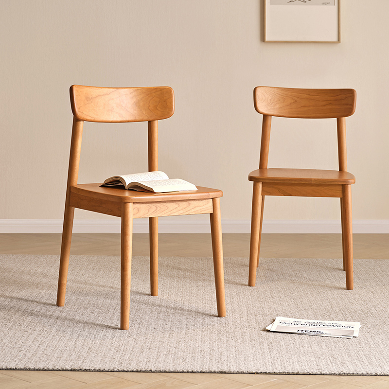 全友家居家用餐桌椅客厅2024新款实木休闲学习书桌椅靠背小椅子
