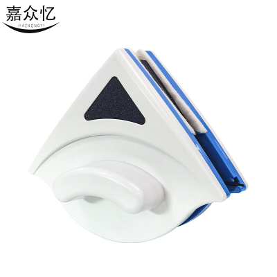 嘉众忆 双面磁性玻璃擦窗器适用3-8mm玻璃蓝色 JZY-BL2503 个