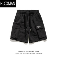 HLCOMAN日系复古大口袋工装短裤男夏季潮牌宽松百搭运动五分中裤