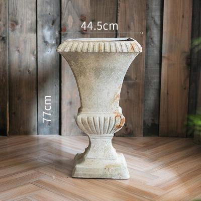 家柏饰(CORATED)欧式复古罗马柱大花盆户外庭院落地装饰摆件别墅口大尺寸 欧式柱盆(A款) 大