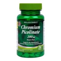 英国Holland&Barrett荷柏瑞铬元素片200ug250片血糖协调胰岛稳定