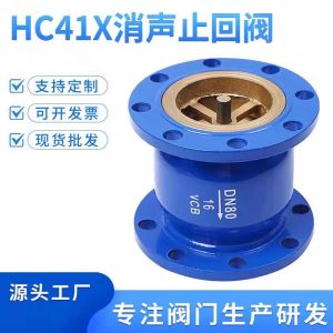 中锦科技 法兰消声止回阀 HC41X-16C DN250 台