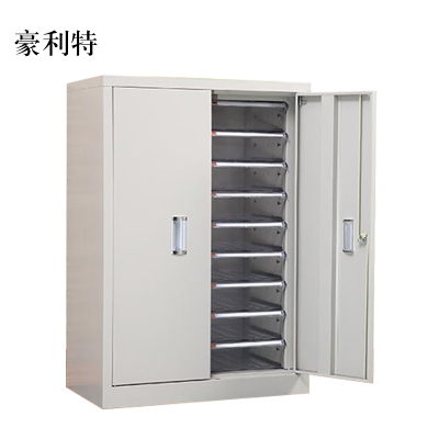 豪利特文件柜抽屉式票据多层分类箱档案柜合同资料架烘焙收纳样品柜带门18抽柜