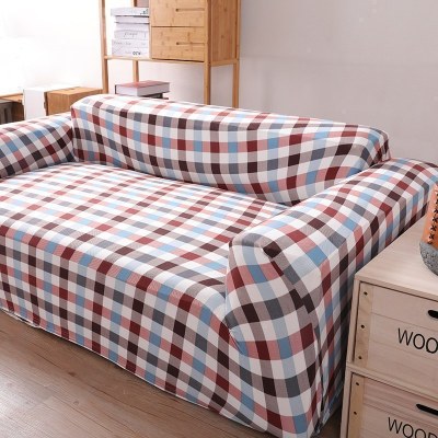 沙发套罩全包萬能套弹力通用型防滑懒人沙发罩皮沙发垫巾 时尚格子 XL号[一般适合235-300cm](尺寸可以咨询客服)