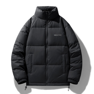 羽绒服男冬季新款潮牌立领加厚保暖外套白鸭绒青年休闲面包服男士