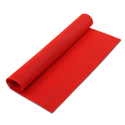 臻远ZY-DT014 pvc防滑地垫镂空防滑垫隔水垫0.9米宽1米长红色加密厚6mm