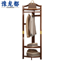 豫龙都衣帽架实木个