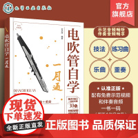 电吹管自学一月通 电吹管教程 从零基础到电吹管达人 电吹管流行歌曲经典乐曲演奏书籍 电吹管技法电吹管教程 零基础学电吹管