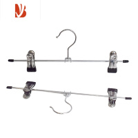 三维工匠浸胶裤夹防滑浸塑不锈钢裤架夹裤子群夹挂裤子省空间金属衣架