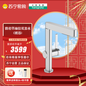 汉斯格雅龙头单把冷热水卫生间台盆水龙头面盆龙头抽拉式双出水