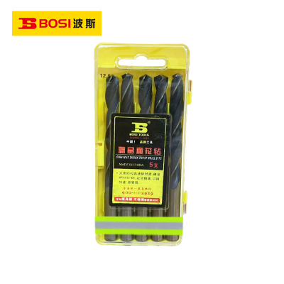 波斯(BOSI) 荧光系列精品麻花钻 12.5mm/5支 盒