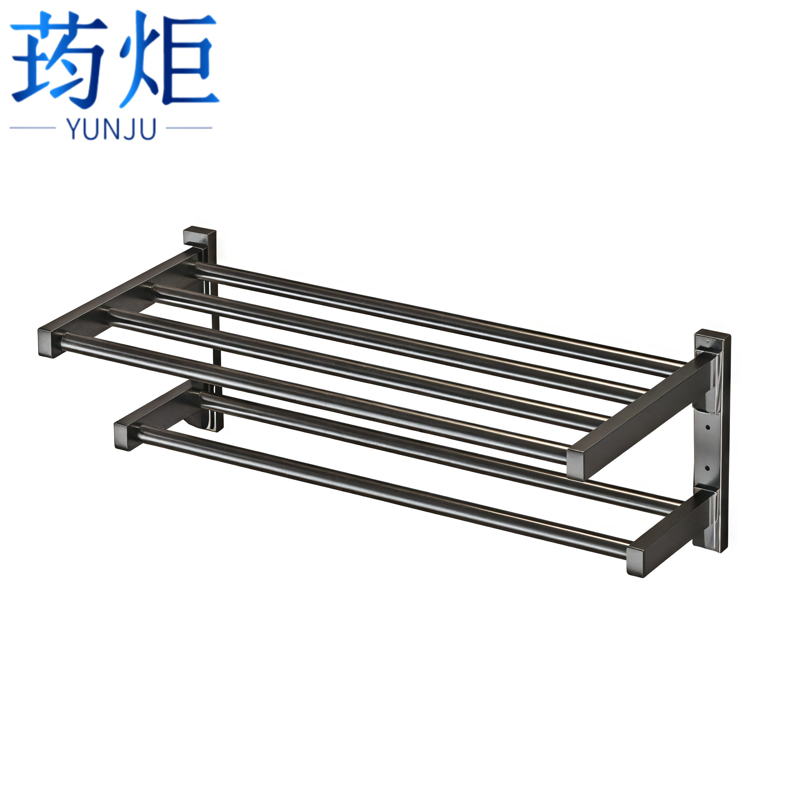 荺炬毛巾架双层50cm个