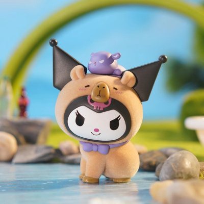 三丽鸥&卡皮巴拉联名款盲盒库洛米佛系水豚系列手办官方正品