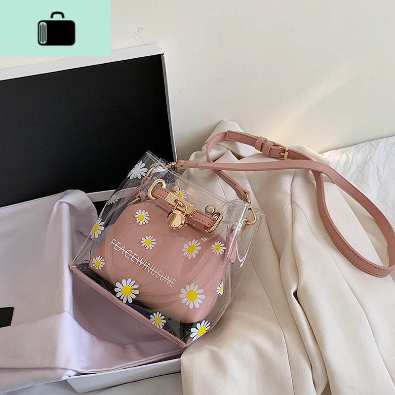 果冻包包女包2020新款潮夏季百搭仙女斜挎小水桶包new lake女士单肩包