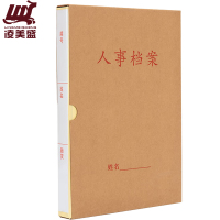 凌美盛 优选PP材质干部人事档案盒 A4新标准 三柱蛇簧夹25mm背宽RSDA28 可定制/个