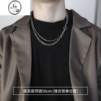 JiMi项链男潮小众设计感潮牌百搭锁骨链高级感男士装饰挂饰毛衣链配饰