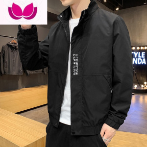 七斓立领夹克男士外套2023新款潮牌帅气工装百搭防风棒球服上衣