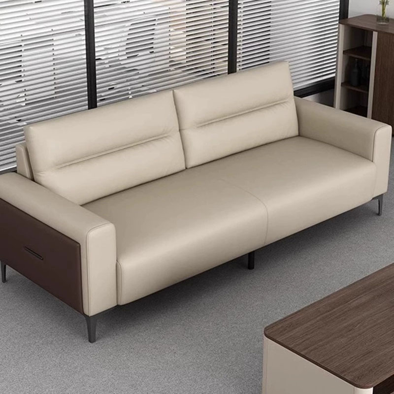 绵冠 简约时尚办公商务接待洽谈西皮沙发 三人位1920*830*850mm