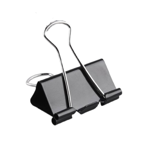 伴公式B1147 19mm长尾票夹40个/筒 黑色