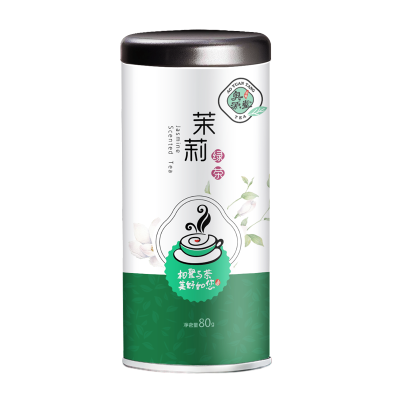 奥源堂茉莉绿茶花草茶浓香型80g/罐