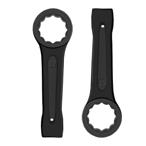 立伟铁牛敲击梅花扳手52mm/把