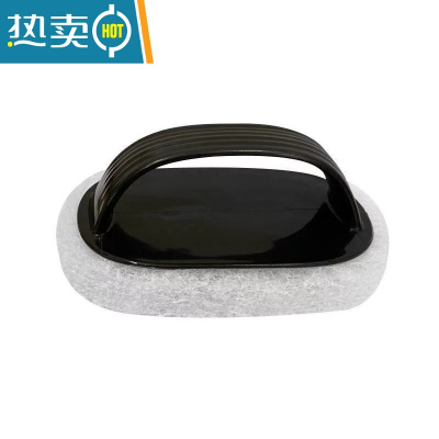 敬平卫生间清洗浴缸刷玻璃清洁刷 厕所地砖地板刷子 厨房浴室刷洗器 普通黑色[2个装]*-*888//**