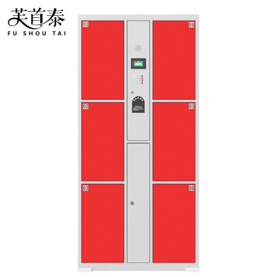 芙首泰电子存包柜指纹密码6门850*460*1800mm台