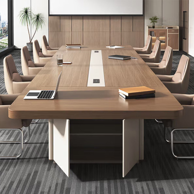 会议桌大型长桌办公室桌椅长方形接待洽谈长条桌