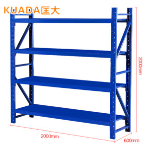 匡大 货架多层仓储货架钢制置物架一组四层钢架 KDH016