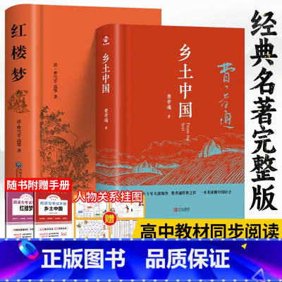 全套4本:乡土中国+红楼梦+整本书阅读测评 [正版]乡土中国和红楼梦费孝通原著完整版高中必读高中生课外书整本书阅读与检测