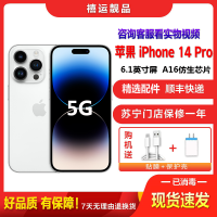 [二手95新]Apple iPhone 苹果14 Pro 银色 128G 全网通 6.1英寸屏双卡拍照备用5G手机 国行