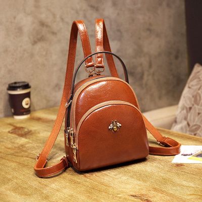 2020新款真皮小背包女双肩包牛皮单肩斜挎包手提女包