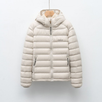 90绒秋冬新国标轻薄简约纯色女连帽时尚保暖羽绒服外套