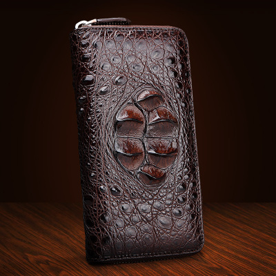 顺丰配送-商务男包包潮鳄鱼皮包男真皮手包男士手拿包男士钱包长款GPB180682Z