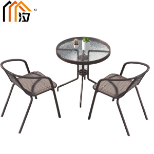汐户外桌椅一桌两椅套