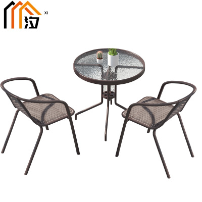 汐户外桌椅一桌两椅套