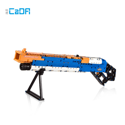 双鹰吃鸡积木枪拼装玩具益智67810岁男孩儿童绝地求生积木军事C81004