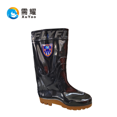 需耀 黑色雨靴 高筒 双