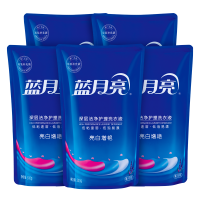 蓝月亮 亮白增艳洗衣液袋装500g×5 薰衣草香 深层洁净 亮白增艳 护衣护色 低泡易漂