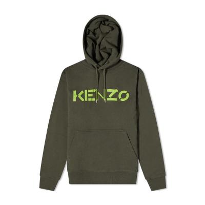高田贤三(Kenzo)纯棉加绒卫衣男长袖连帽带帽徽标印花休闲oversiz