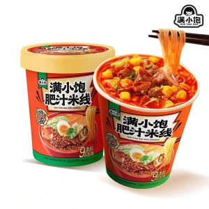 满小饱肥汁米线杯装112.6g/杯*12 国产美味 满足你的味蕾享受