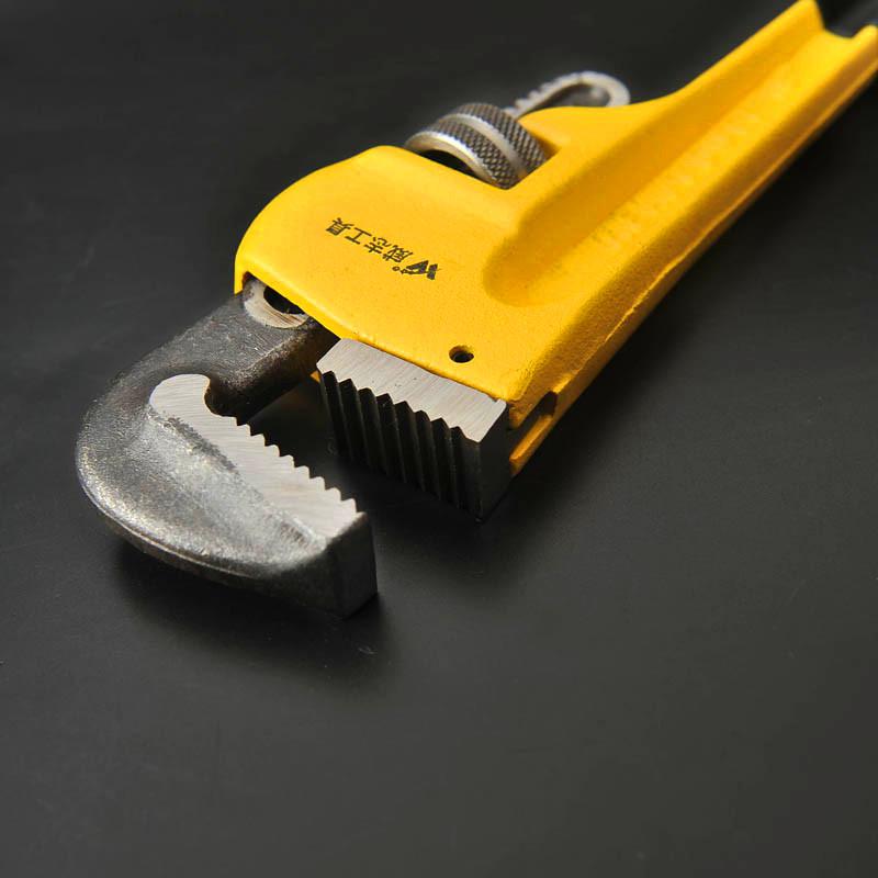 管钳修拧水管专用工具快速板钳两用板手水暖工管钱管丝管口钳 12寸300