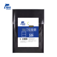 鲸轩 L606 100cm*120cm 10只/包 超厚型 垃圾袋(计价单位:包)黑色