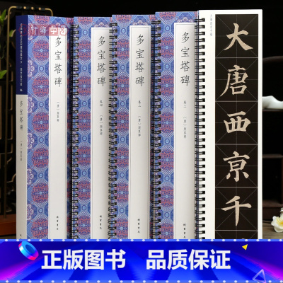 [正版]学海轩共4本颜真卿多宝塔碑单字放大版近距离临摹字卡颜体楷书米字格简体旁注颜真卿楷书毛笔书法字帖临摹范本