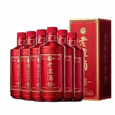 潭酒 老潭酒红标53度 500ml*6瓶整箱 新老版随机发货 口粮酒