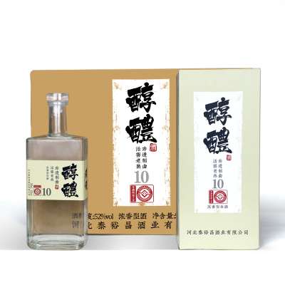青小乐醇醴52度纯粮食白酒整箱500ml*6瓶礼盒装浓香型白酒