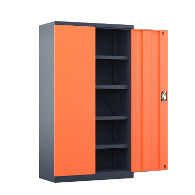 豪利特重型工具柜加厚物件工具储物柜工厂铁皮柜汽修厂零件收纳柜橘色五层