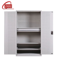 DXBG工具柜加厚铁皮储物柜工厂车间用带抽屉汽修多功能收纳柜通门内一抽柜灰白色