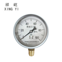 祥屹 膜盒压力表 YE100 0-100Kpa 块